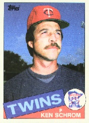 1985 Topps Baseball Cards      161     Ken Schrom